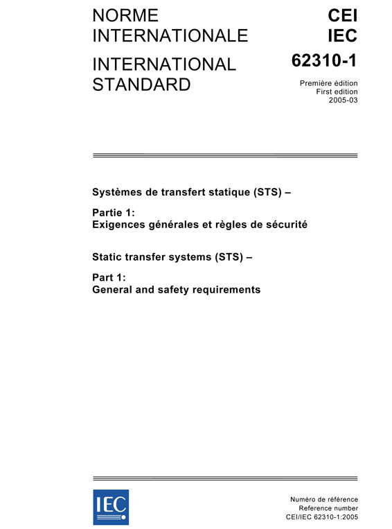 Cover IEC 62310-1:2005